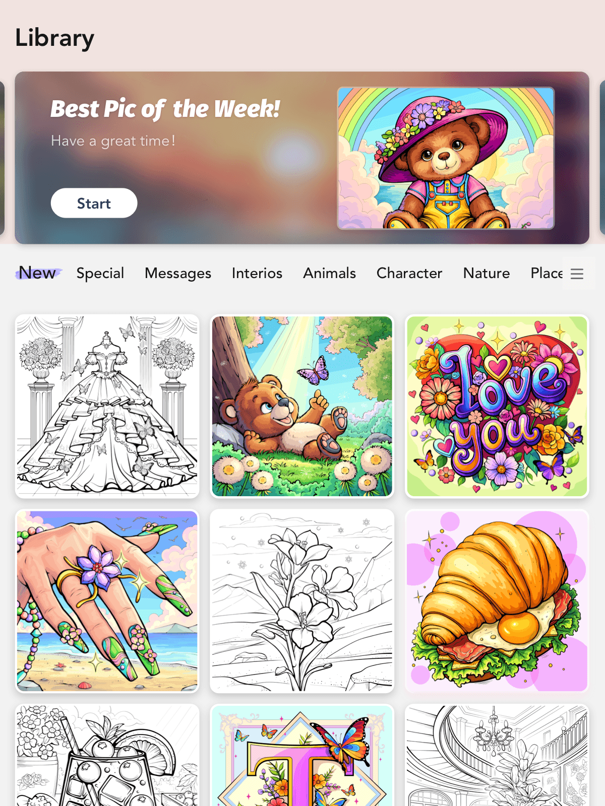 Daily updates and categories