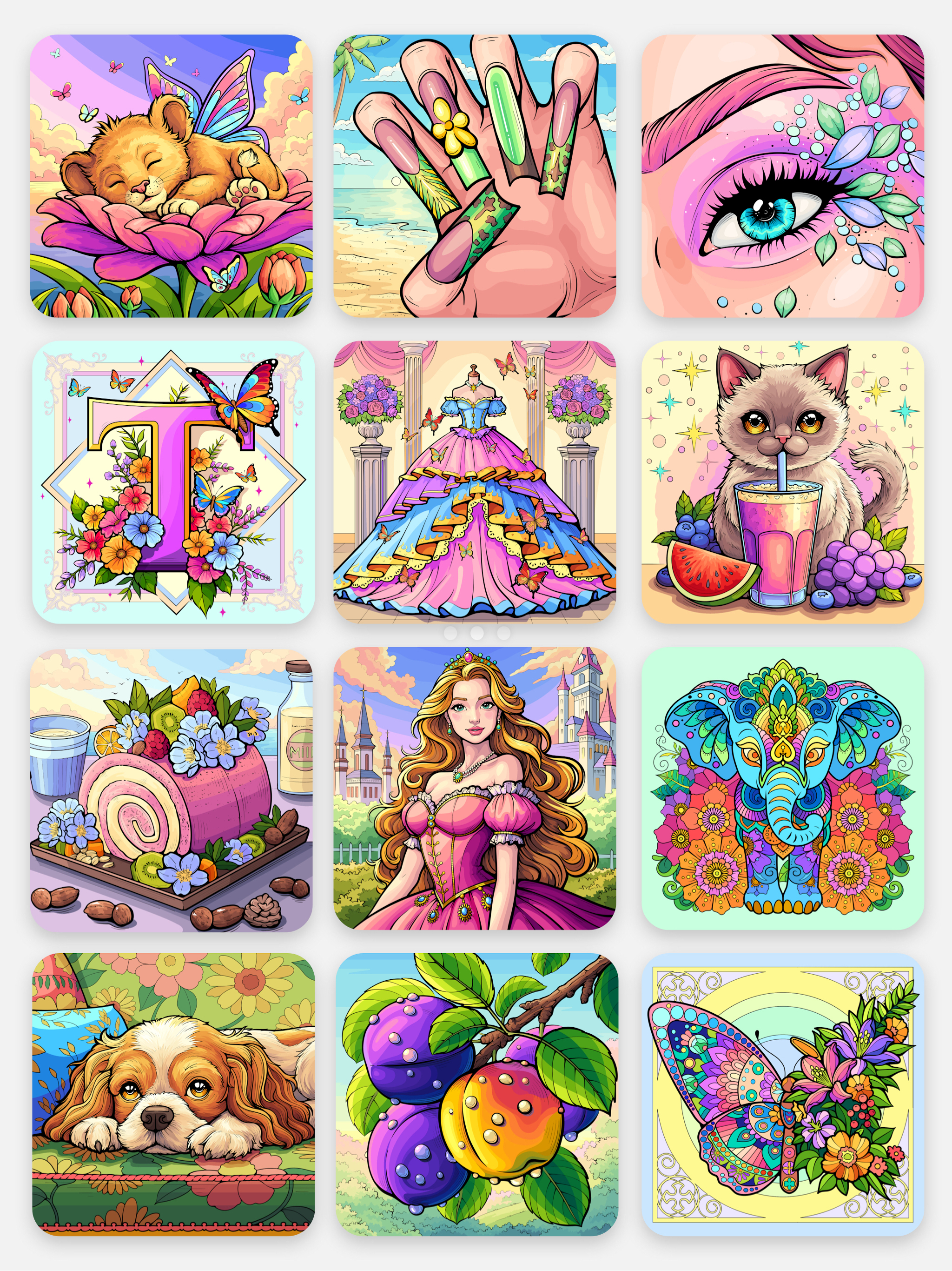 Paint.ly artwork collage